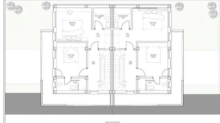 VILA MODERNA TIP DUPLEX | PIPERA - Schiță 5
