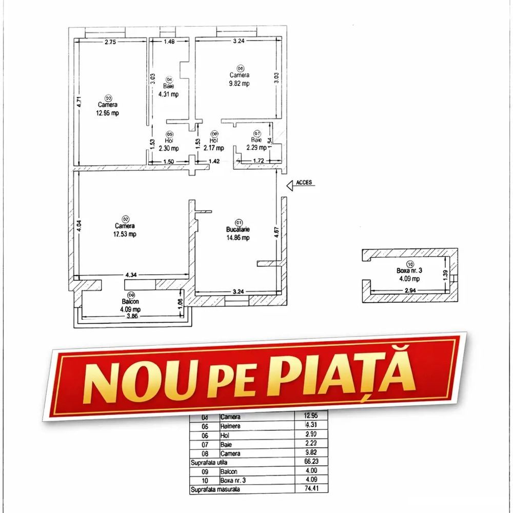 Apartament 3 camere, decomandat, 2 băi   Zona Lugojului   Modern - Poză 1
