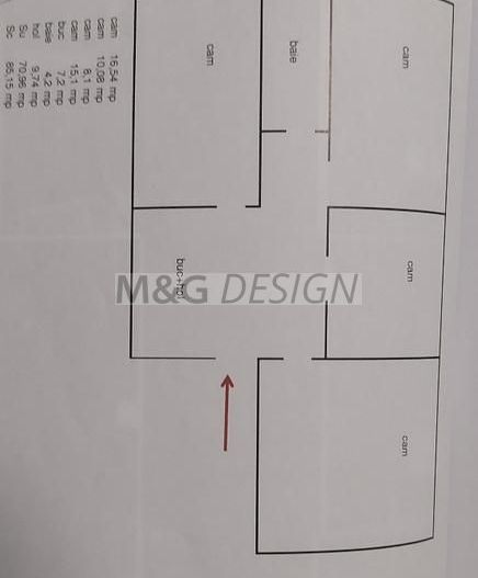 Apartament 4 camere Lipovei - Schiță 8