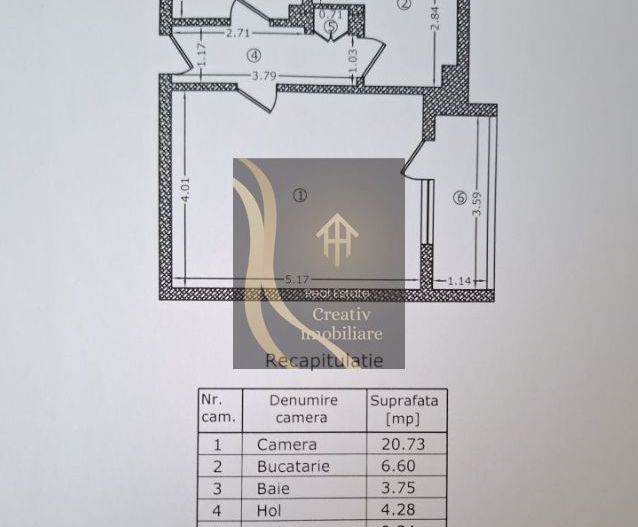 Garsoniera de vanzare Piata Alba Iulia Decebal - Poză 1