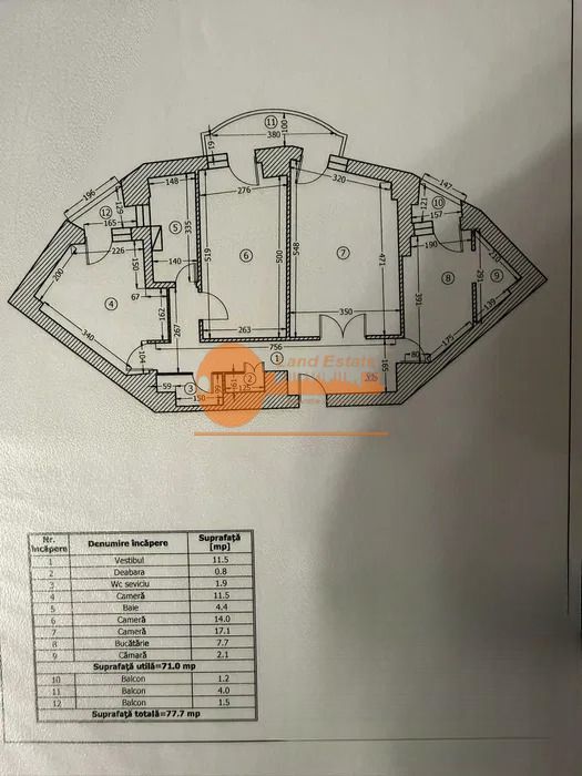 3 camere – Crângași / Parc 9 Mai – 78 mp – 3 balcoane - Poză 1
