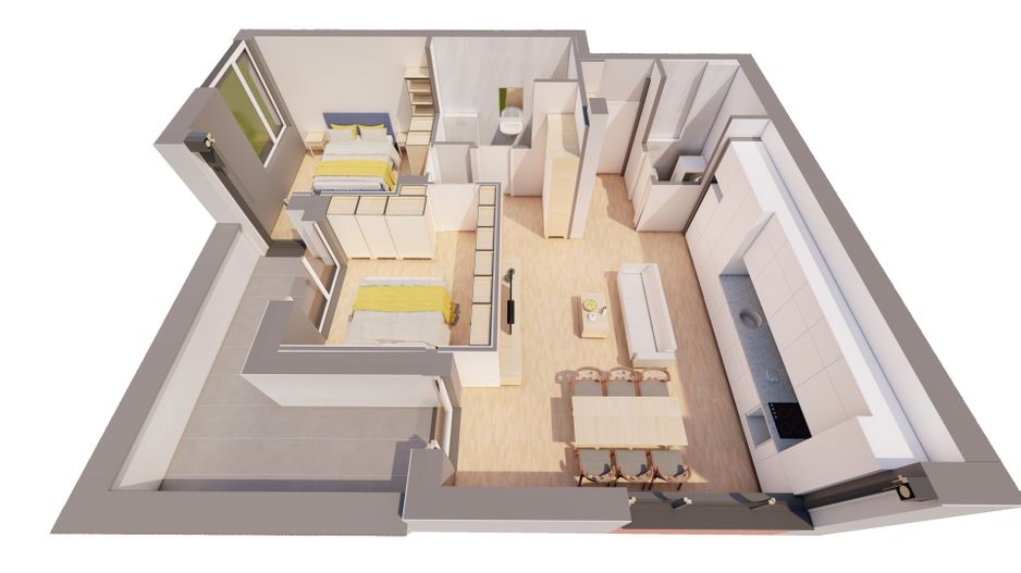 De vanzare PENTHOUSE într-un bloc nou marca ARED Comision 0% - Poză 3