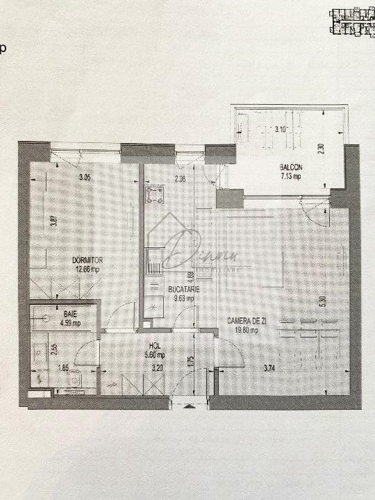 Apartament 2 camere de vanzare Nusco City 2 Pipera Aviatiei Promenada - Poză 2