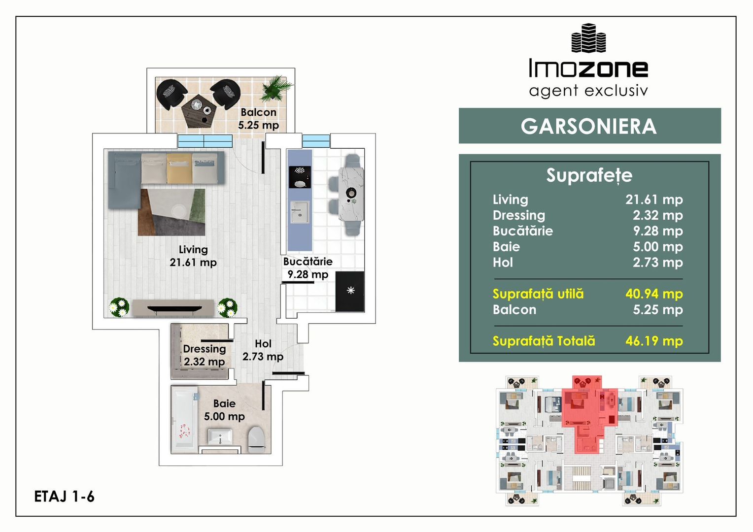 GARSONIERA - DECOMANDATA – METROU PACII – AUTOGARA MILITARI  – COMISION 0% - Poză 1