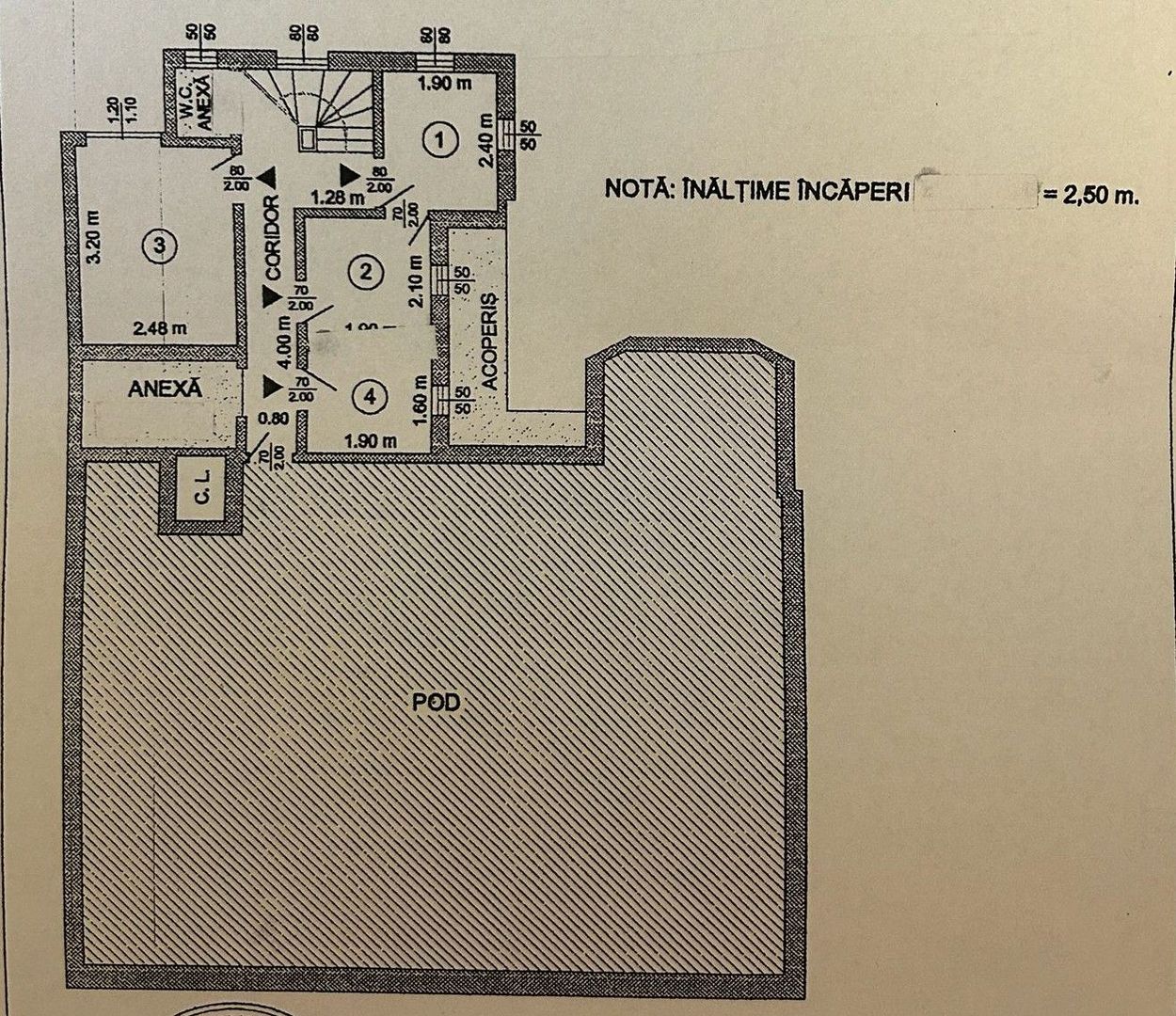 2 camere la mansardă – Gara de Nord - Poză 1