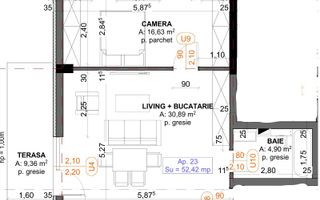 Apartament 2 camere finisat ,cartier iris - Poză 4