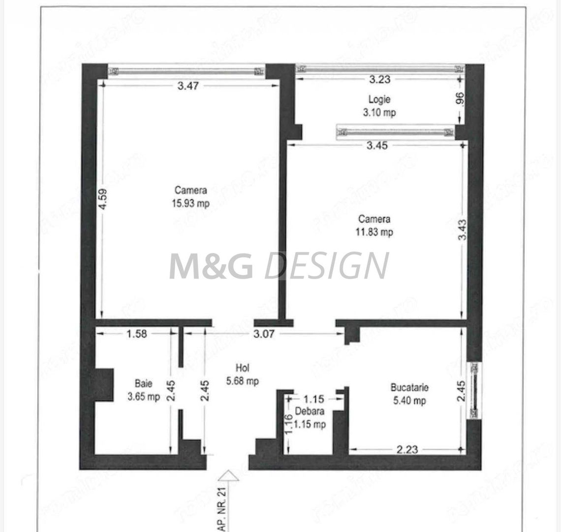 Apartament 2 camere decomandat zona Complex-Olimpia -CENTRALA - Poză 5