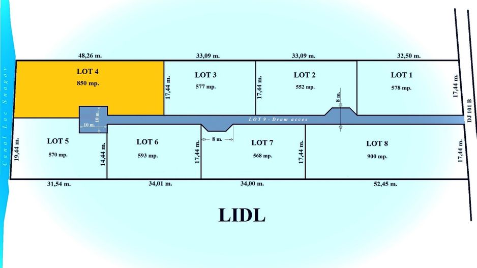 Ocazie ! Snagov - Lidl, 900 mp. teren intravilan cu deschidere la Lacul Snagov - Poză 1