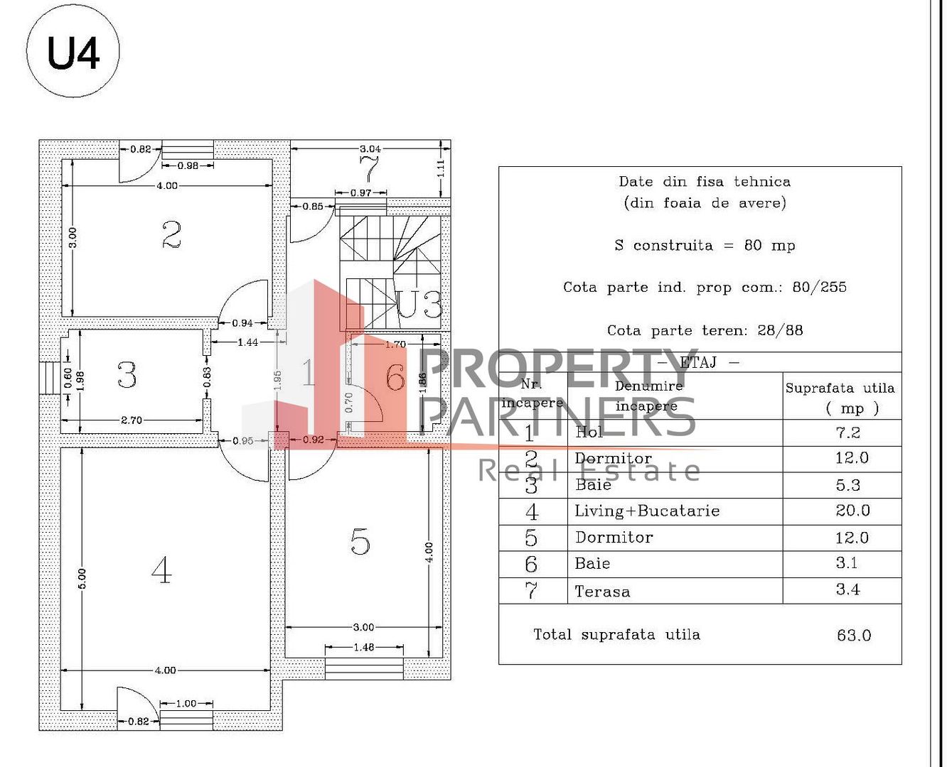 Apartament 3 camere Buftea - Schiță 9