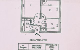 Decomandat 2 Camere Etaj 1 Brancoveanu Parc Tineretului - Schiță 10