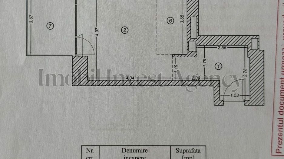 Apartament 2 camere de vanzare One Verdi vedere Park - Schiță 10