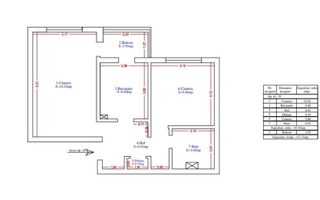 apartament 2 camere Lipovei - Schiță 9