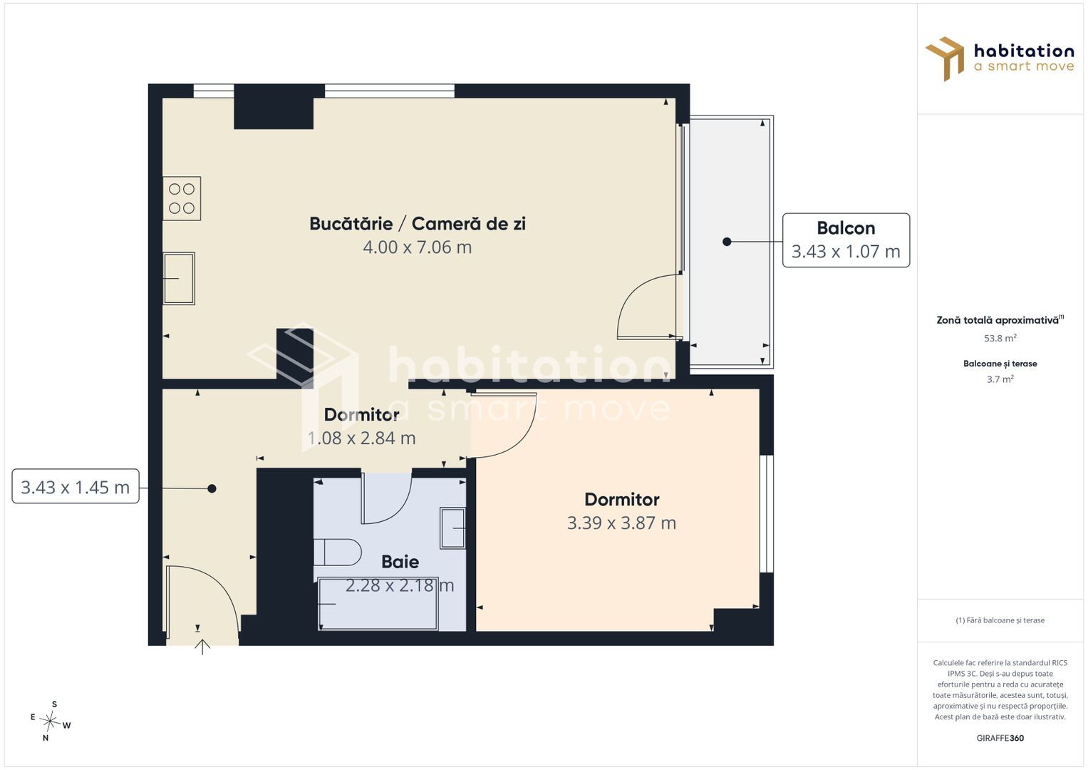 Apartment 2 camere, elegant si primitor, Complexul Studențesc - Fabrik - Poză 31