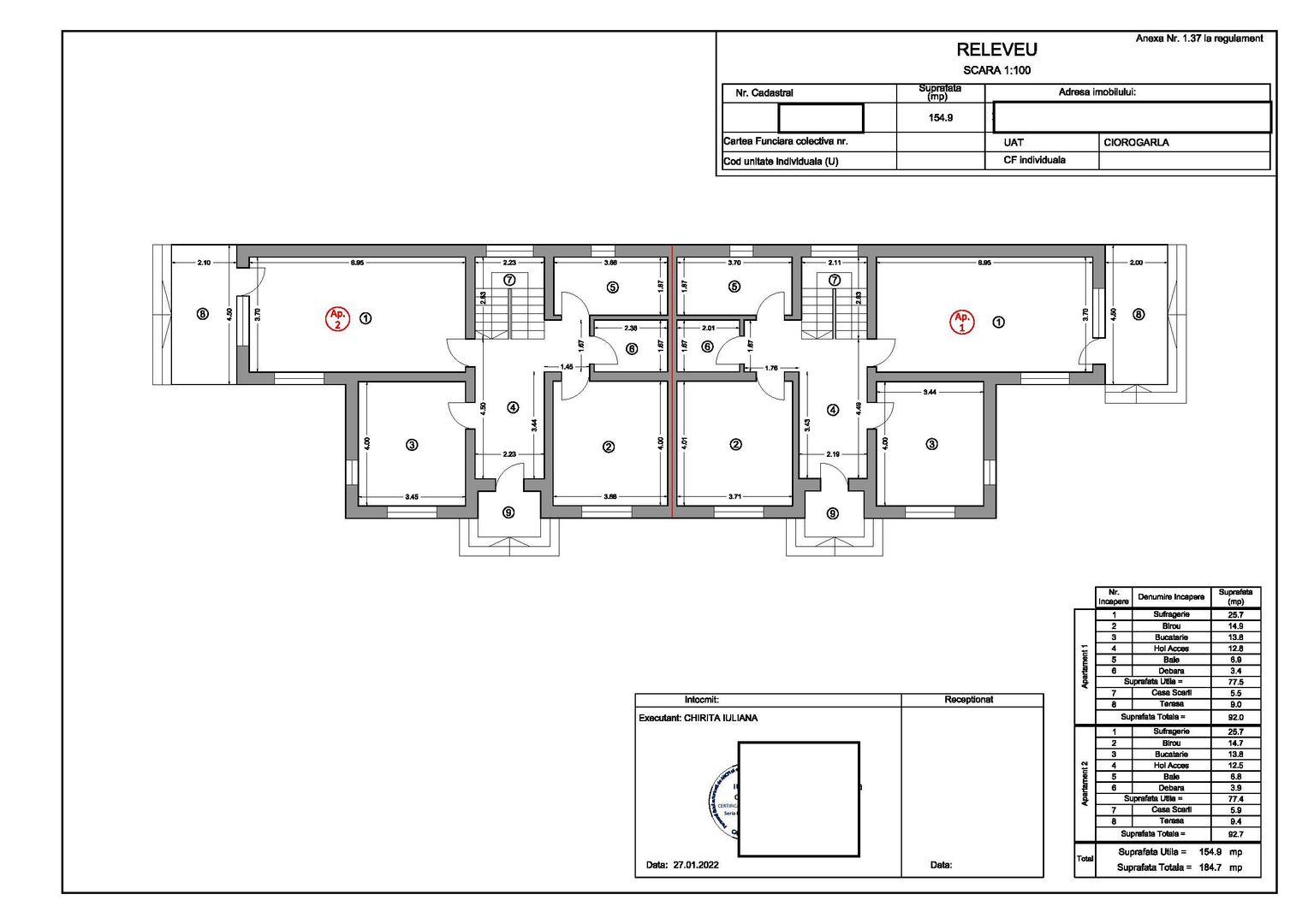 2 vile tip Duplex, ideal investitie, piscina exterioara, trifazic - Poză 53