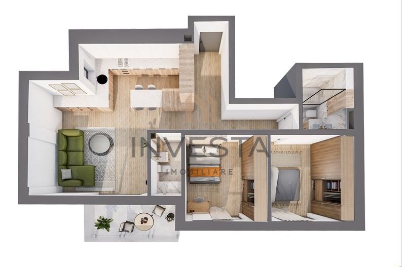 Apartament modern/Ansamblu rezidential NZEB/Zona centrala - Poză 2