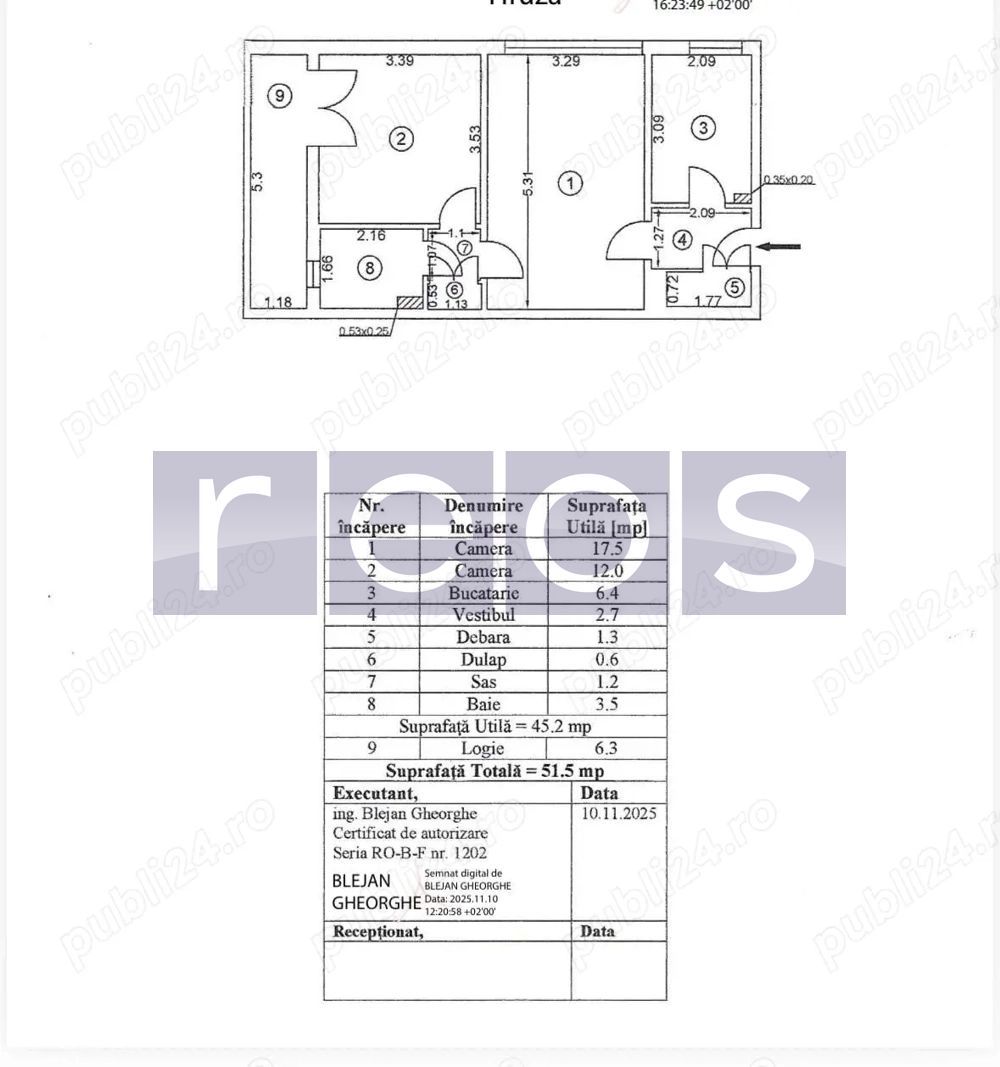 VANZARE APARTAMENT 2 CAMERE 51MP METROU DRISTOR NECESITA RENOVARE SEMIDECOMANDAT - Poză 9