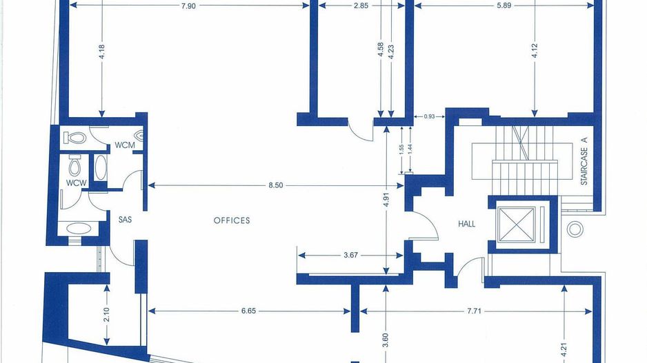 Zero comision, 180mp birou versatil Piata Victoriei, 10' metrou - Schiță 14