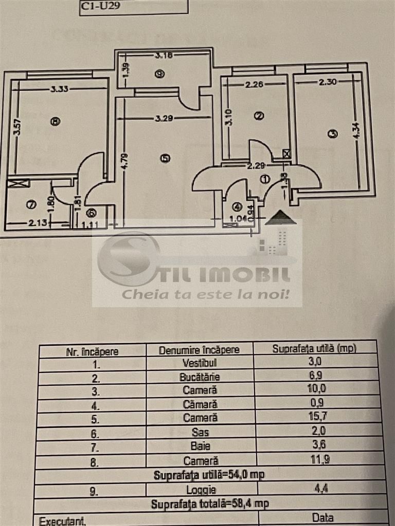 Apartament cu 3 camere - Piata Nicolina - 100.000 euro ! - Schiță 5