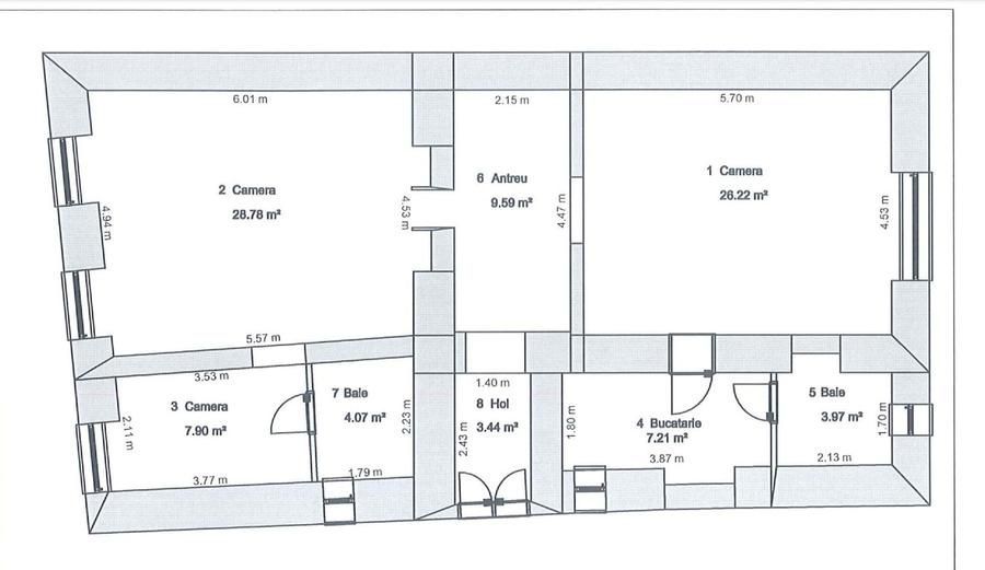🏡 Apartament 3 camere ultracentral, Zona Mitropoliei, 91 mp utili, - Poză 12