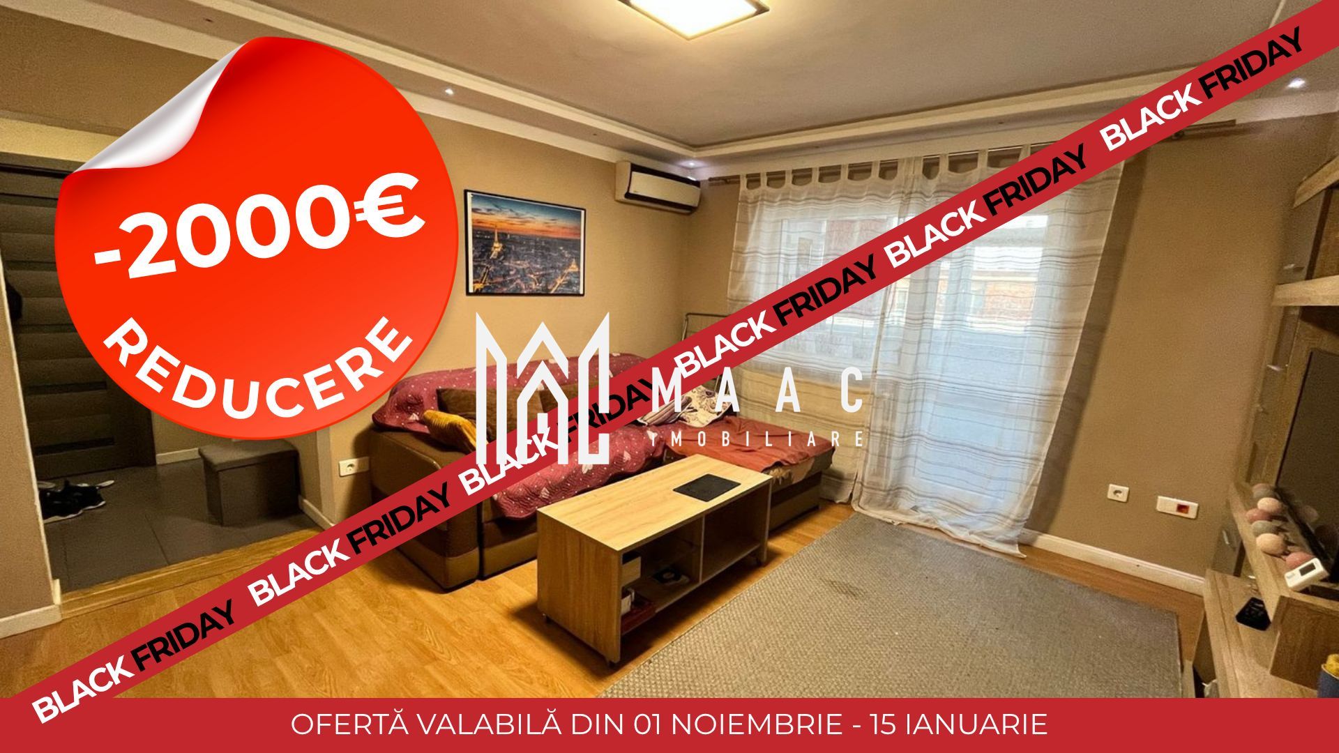 BLACK FRIDAY - Apartament 3 camere | 68 MPU | Turnisor - Poză 1