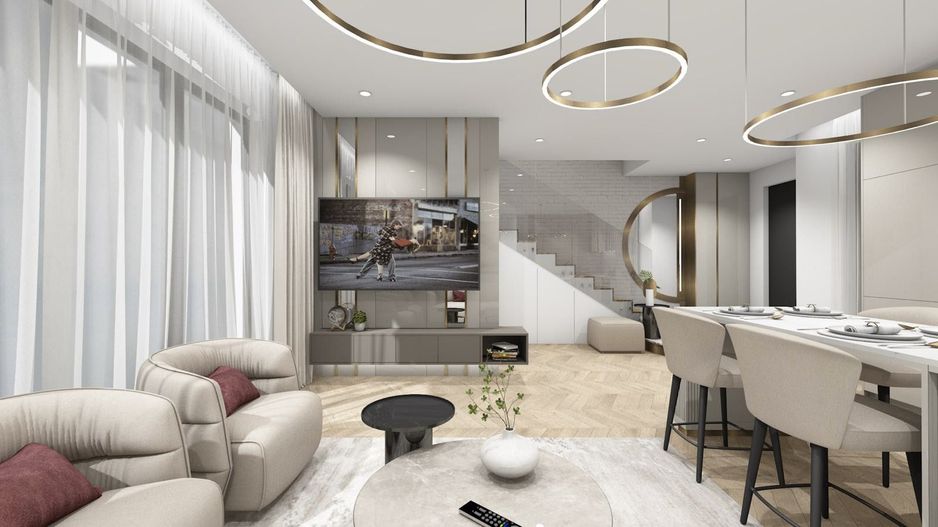 Vilă contemporană în construcție – livrare în 2025, situată în Pipera, Voluntari - Poză 1