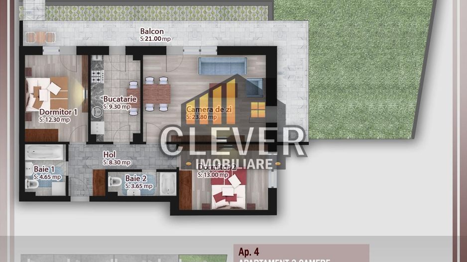 Theodor Pallady Apartament 3 camere cu gradina si terasa - Poză 2