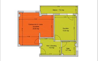 Apartament 2 camere 58 mp Nou Bucium Visan 81200 euro - Poză 9