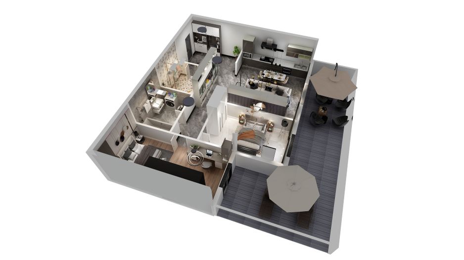 Oportunitate unica, apartament 3 camere+ 35 mp terasa! - Poză 1