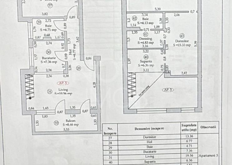 Apartament 3 camere, 2 bai - Ansamblul Davinci - Comision 0% - Poză 16