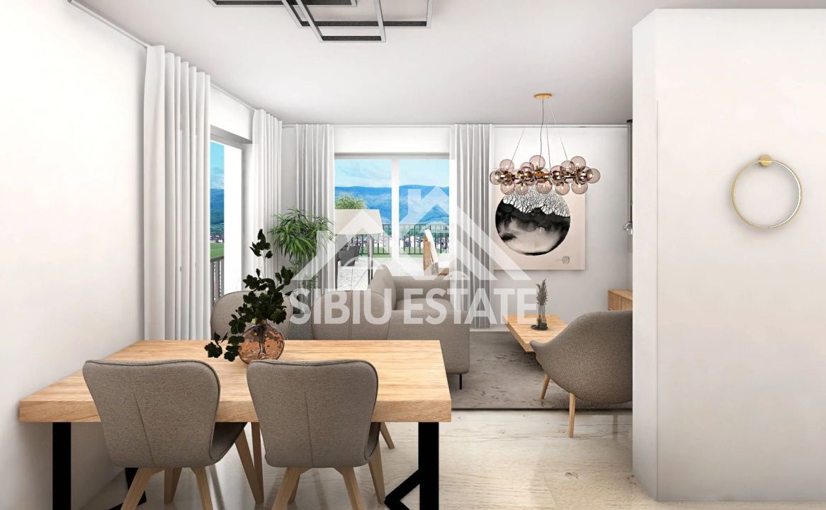 Apartament Penthouse 3 Camere, Finisat, Parcare Interioara,Comision 0 - Poză 4