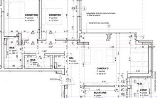 Apartament 3 camere | 90 mp | Constructie Premium | Andrei Muresanu - Schiță 2