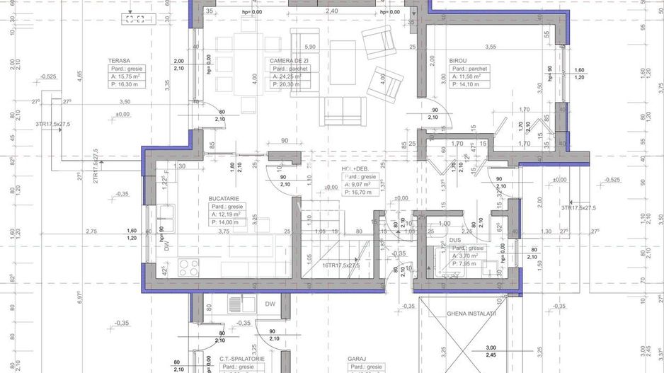 Casa MODERNA cu Garaj si teren 550mp - Schiță 6