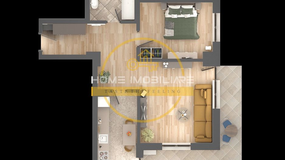 Apartament 2 camere etaj intermediar bloc nou- zona Podu Ros - Poză 3