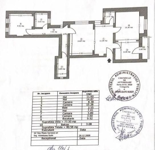 Apartament 3 camere - Cișmigiu, mobilat, centrala proprie, bloc fără risc - Poză 8