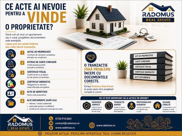  Ce acte ai nevoie pentru a vinde o proprietate?