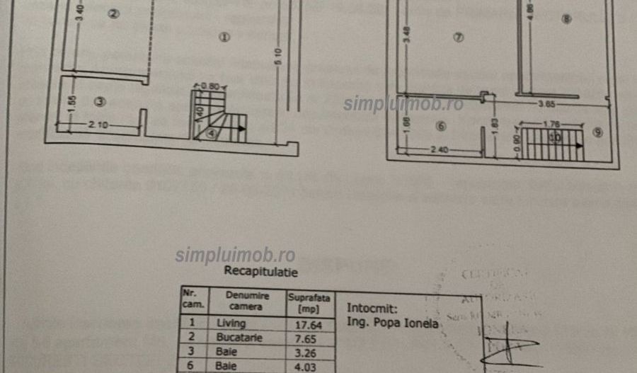 Centrala proprie mobilat complet duplex modern Colentina - Schiță 15
