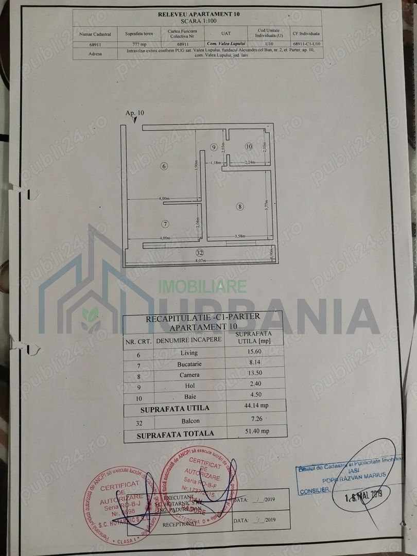 Ap. 2 cam, 51,40 mp, open space, Valea Lupului - Poză 6