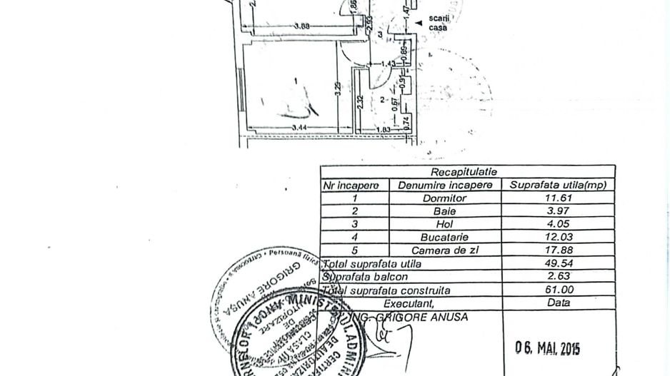 Apartament 2 camere, etaj 2, zona Crucea Gării; - Poză 10