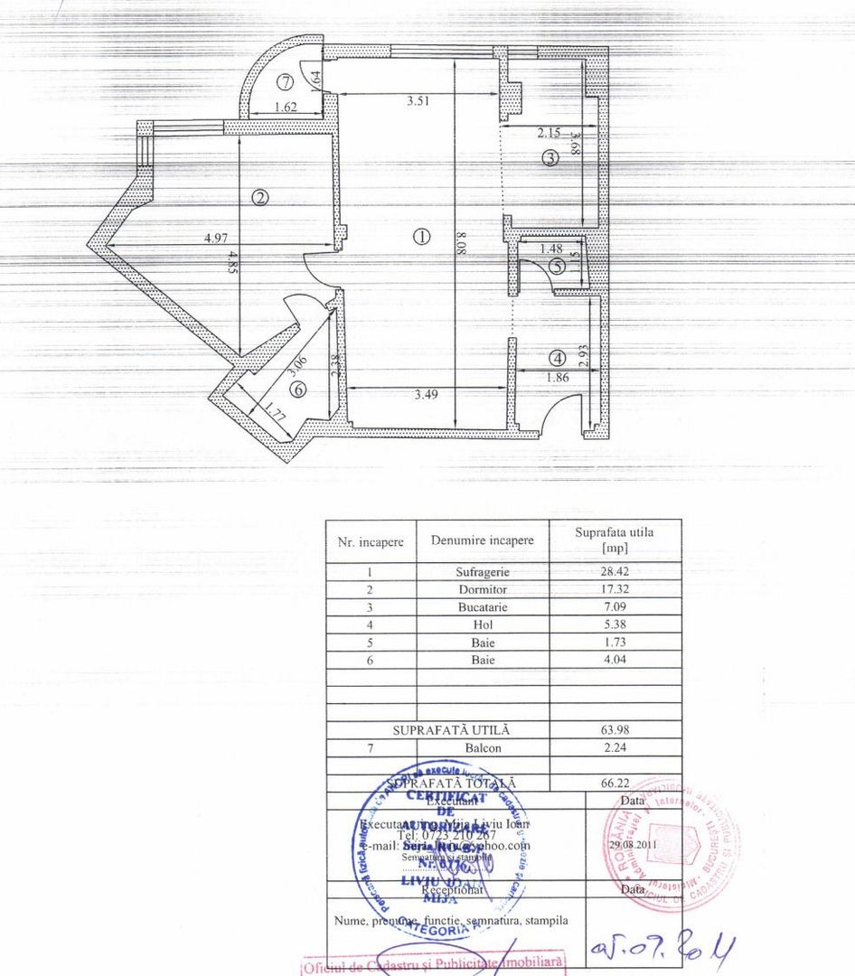 APARTAMENT 2 CAMERE | CENTRALA | EMINESCU - Schiță 12