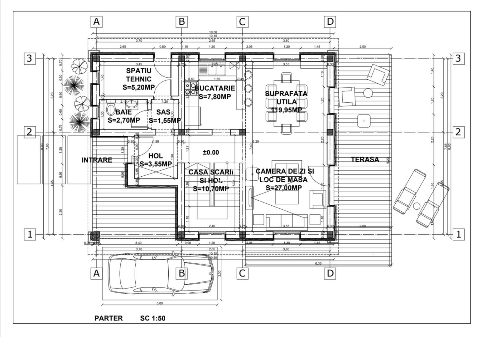 Casa individuala de vanzare , teren 470 mp -  Talmaciu Sibiu - Schiță 7