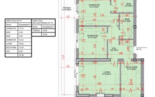 Decomandat 2 bai Parcare bonus Zona verde Parc STB Metrou Teclu ikea - Schiță 6
