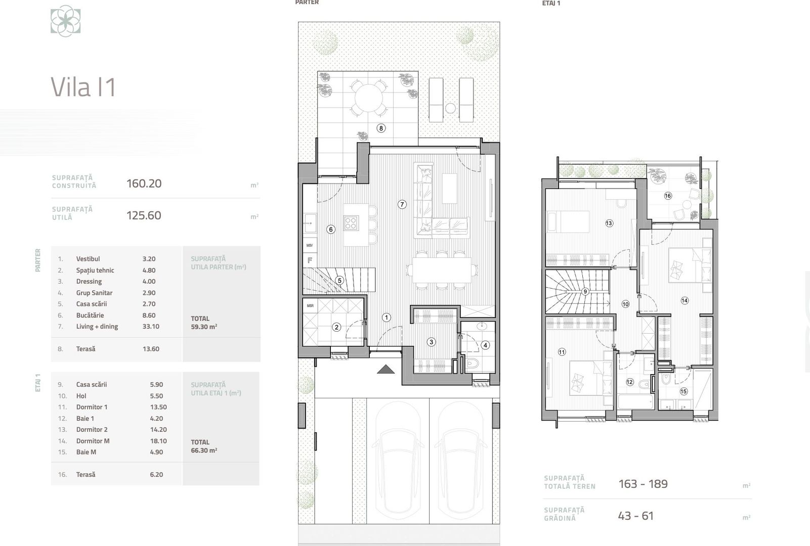Townhouse modern cu 4 camere in ansamblu exclusivist gated-community - Schiță 3