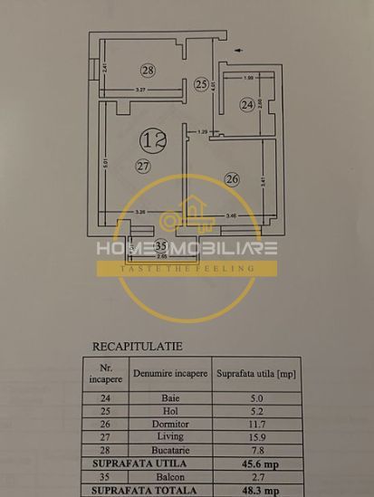 Apartament 2 Camere  Etaj 2/3 Mobilat-Utilat -Bloc NOU-zona CUG-Expomobila - Poză 8