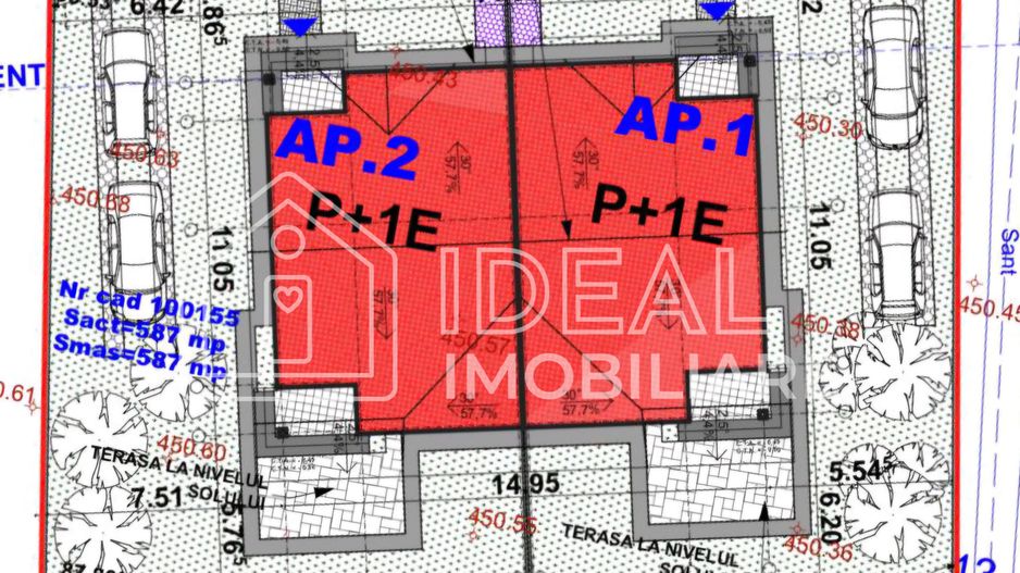 Duplex Modern cu 4 camere si 290 mp curte, in Cartierul Arhitectilor - Schiță 6