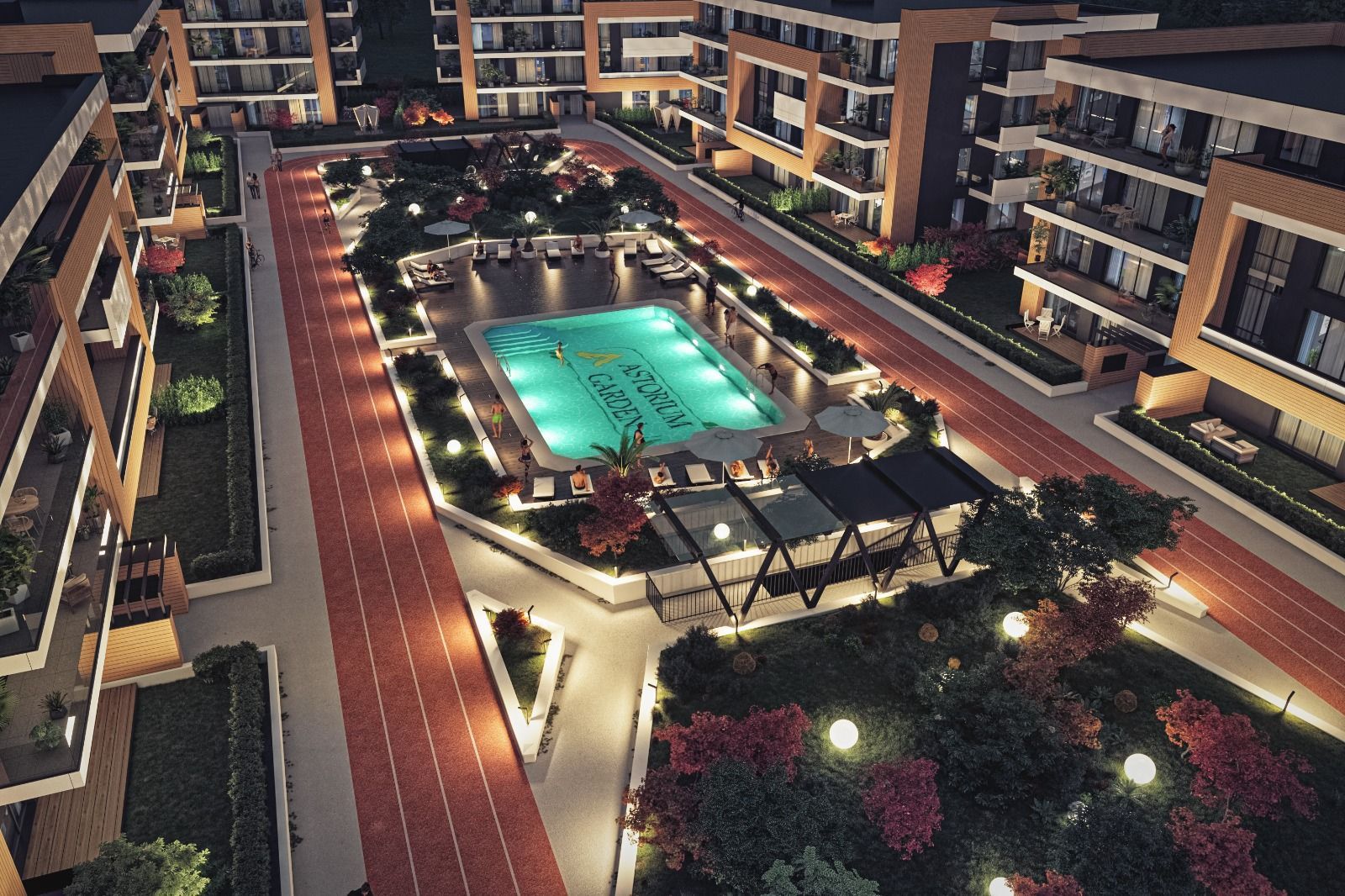 4 camere Complex Premium-piscina - pista alergare in incinta - Poză 10