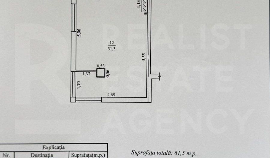 Vânzare, apartament, 1 cameră, strada Calea Ieşilor, Sculeni - Poză 16