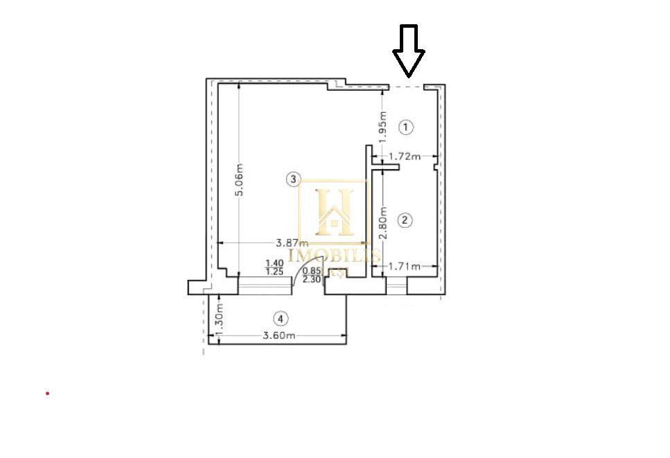 Apartament 1 camera INTABULAT Rediu 69000 euro mobilat + loc parcare - Poză 8