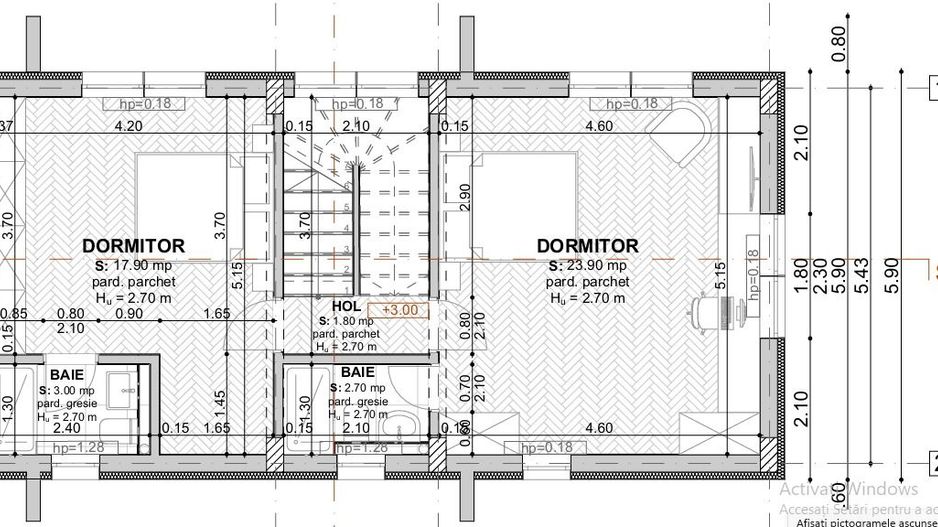 vila 5cam-indiv la calcan-perete propriu/centru Popesti Leordeni - Poză 9