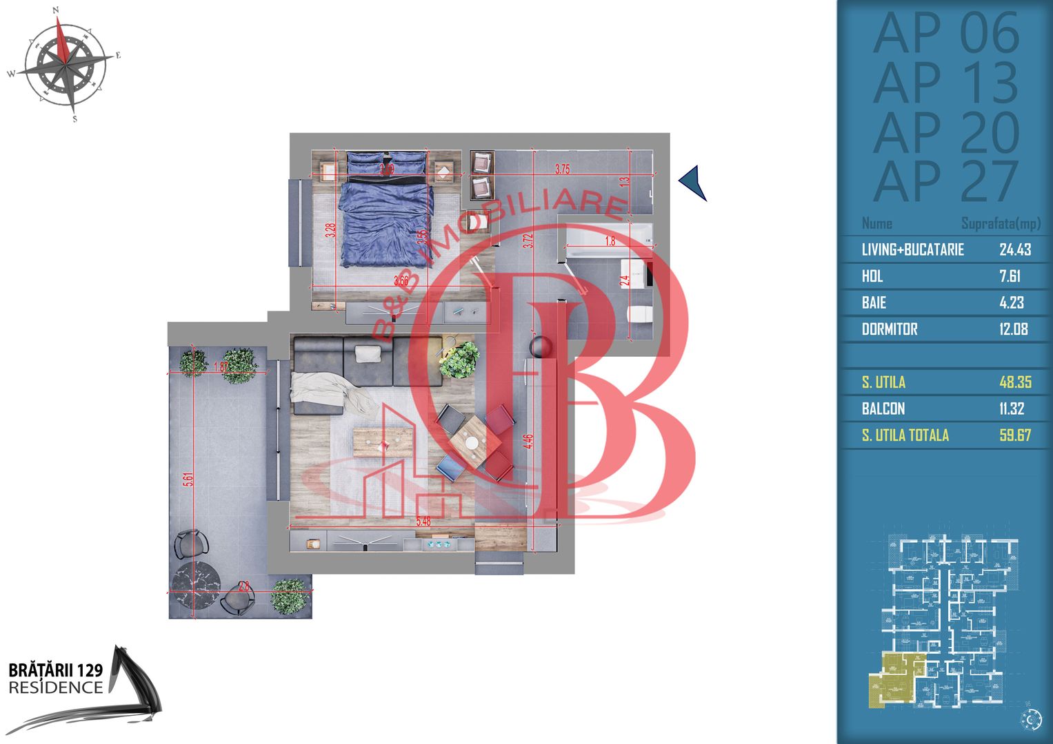 2 camere acte gata in o luna incalzire prin pardoseala Titan Pallady - Schiță 4