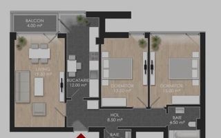 Apartament 3 camere Sos. Chitilei Atria Urban Resort I parcare inclusa - Poză 2